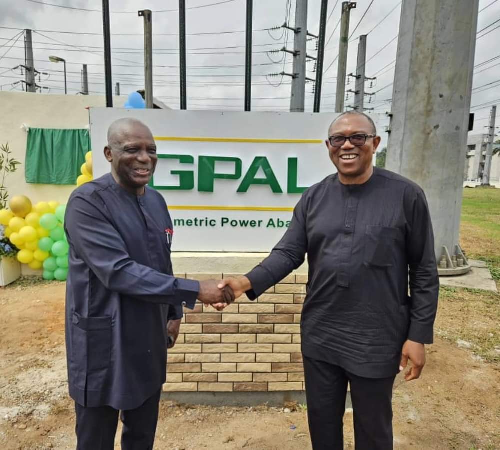 H.E Peter Obi attended the Commissioning of the Geometric Power facility, Aba Integrated Power Project, in Osisioma Local Government Area of Abia State.