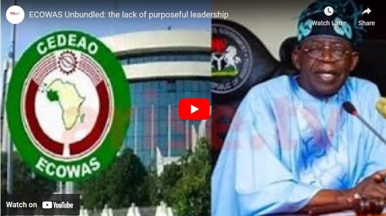 Watch how the failure of Nigeria to provide leadership in the Economic Community of West African States (ECOWAS) is leading the sub-regional body to disaster